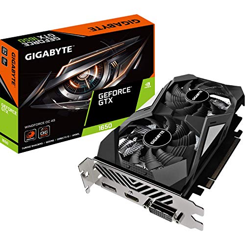 Gigabyte Technology GeForce GTX 1650 D6 WINDFORCE OC - Tarjeta gráfica (4 GB, GV-N1656WF2OC-4GD V2)