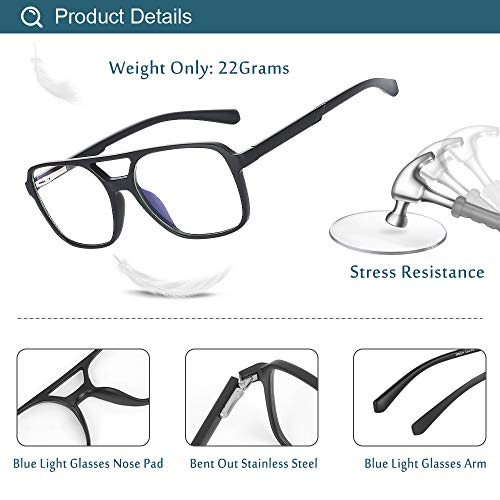 GIMDUMASA gafas ordenador gaming pc uv luz filtro proteccion azul mujer hombre para antifatiga GI799