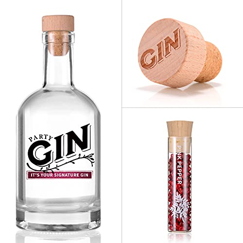 Gin Making Kit | kit Gin Tonic para Elaboración de Ginebra -- Idea de regalo perfecta para hombres y mujeres | 16 Productos Botánicos en Hermosas Botellas de Especias