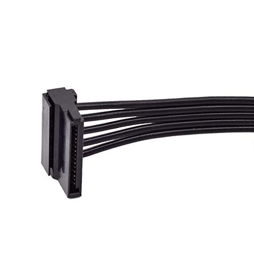 Gintai Cable de alimentación para PCI-E de 6 pines 1 a 3 SATA de 15 pines Corsair CX850M CX750M CX600M.