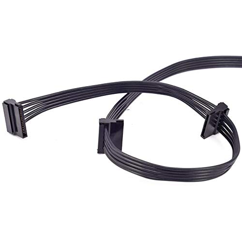 Gintai Cable de alimentación para PCI-E de 6 pines 1 a 3 SATA de 15 pines Corsair CX850M CX750M CX600M.