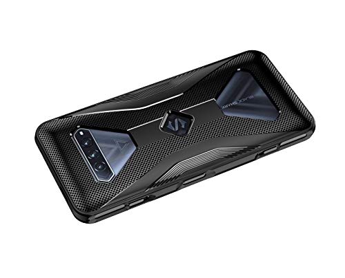 GIOPUEY Funda Compatible con Xiaomi Black Shark 4/4 Pro/4S/4S Pro, Material de TPU es Ultra-Delgado Case [Resistente al Desgaste] [Antideslizante] Cover - Negro