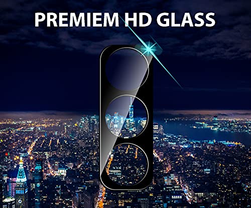 GIOPUEY Protector Cámara Compatible con Motorola Edge 20, [2 Pack] 2.5D Vidrio Templado [Resistente a Rayones] [9H Durezza] Protector de Lente de cámara para Motorola Edge 20