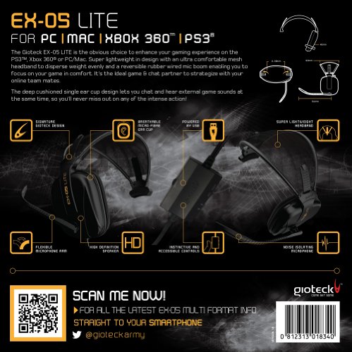 Gioteck - Headset Messenger Lite EX05 (PS3, Xbox 360, PC)