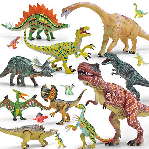 GizmoVine Dinosaurios Juguetes,20 Piezas Dinosaurios Figuras, Educativo Realista Animales Juguetes para NiñOs 2 3 4 5 6 AñOs
