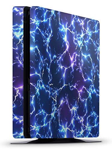 giZmoZ n gadgetZ Skin Adhesivo de Vinilo de Electric Storm de GNG para la Consola PS4 Slim + Set de 2 Skins para los Controladores