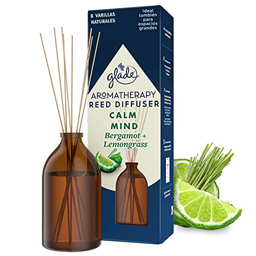 Glade Aromatherapy Varillas Fragancia Calm Mind, Líquido Con Aceites Esenciales, color Incoloro, 80 ml