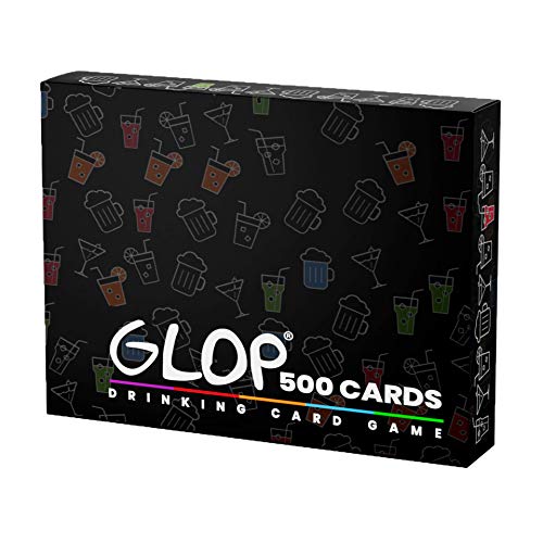 Glop 500 Cards - Drinking Games - Drinking Games for Adults Party - Adult Board Game - Fun Card Games - Gift for Men and Women