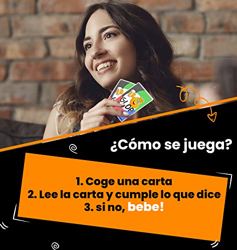 Glop 500 Cartas - Juegos de Mesa Adulto - Juegos para Beber - Juegos de Cartas para Fiestas - Regalos Originales para Hombres y Mujeres