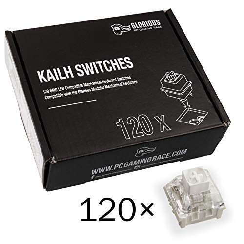 Glorious PC Gaming Race Conmutadores Kailh Box White para teclados GMMK - 120 Piezas