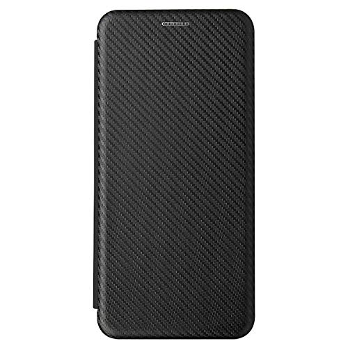 GOGODOG Case Cover Compatible con Motorola G Power 2021 Dar la Vuelta Funda Carcasas y Fundas Cobertura Total Ultra Delgada Mate Anti Resbalón Rasguño Resistente Blanda Fibra de Carbon (Negro)