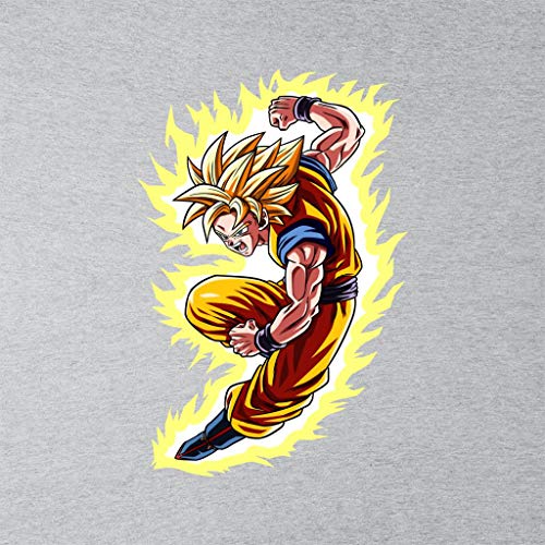 Goku War Dragon Ball Z Varsity - Chaqueta para niños gris y blanco. 5-6 Años