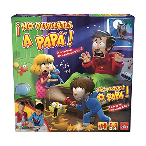 Goliath-¡No Despiertes a Papá-Juego de mesa infantil, 26.9 x 26.7 x 8.4 (118-70581) Goliath-¡No Despiertes a Papá-Juego de mesa infantil, 26.9 x 26.7 x 8.4 (118-70581)