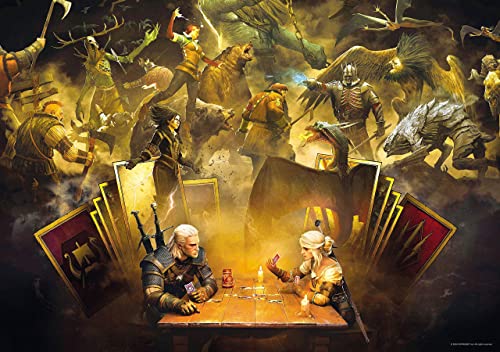Good Loot The Witcher Playing Gwent | Puzzle 1000 Piezas | Incluye póster y Bolsa | 68 x 48 | Videojuego | Rompecabezas para Adultos y Adolescentes | para Navidad y Regalos | Decoración