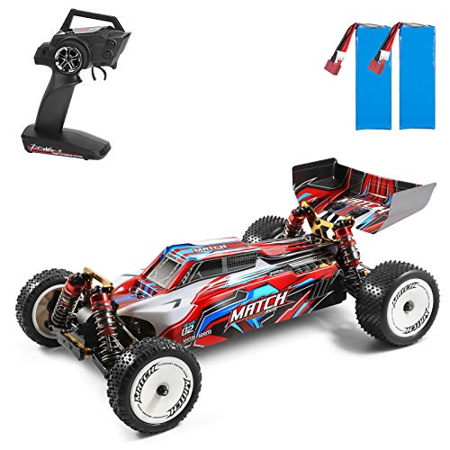 Goolsky Coche RC Wltoys XKS 104001 Crawlers 45Km/h 1/10 2.4GHz Teledirigidos Radiocontrol Grandes Camiones Carreras Alta Velocidad Buggy 4WD Racing Off-Road Drift Car Regalo Juguete para Niños Adulto