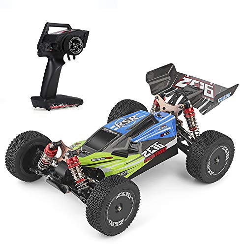 Goolsky Wltoys XKS 144001 RC Coche 60km / h Alta Velocidad 1/14 2.4GHz RC Buggy 4WD Racing Off-Road Drift Coche RTR (Verde)