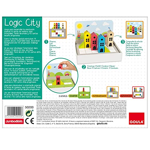 Goula- Logic City - Juego educativo preescolar de orientación espacial a partir de 3 años