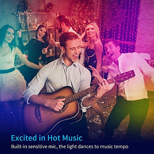 Govee Tiras LED Alexa 5m, Luces LED Habitacion WiFi Inteligente RGB Funciona con Alexa, Google Assistant y App, 64 Modo de Escena y Música para TV, Techo y Juego Electrónico