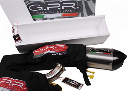 Gpr scom.5.Cordel sistema completo homologado para Scooter para Yamaha T-Max 500 2001/03, Furore negro