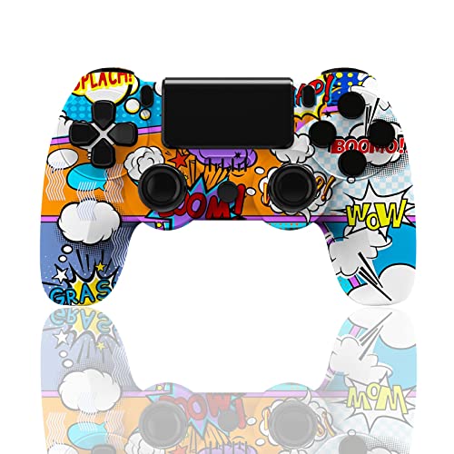 GQGQ PS4 Mando Inalámbrico Panel táctil Controlador Inalámbrico con Vibración Doble Audio Remoto Six-Axis Indicador LED para Playstation 4 Slim Pro (Color : Cloud)