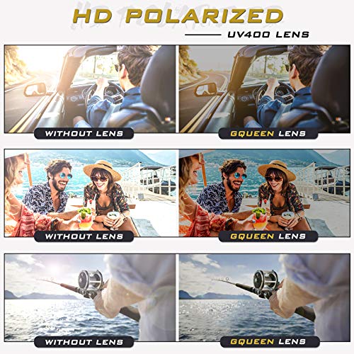 GQUEEN Steampunk redonda Retro Metálico gafas de sol polarizadas para hombres y mujeres con protección UV400 MTS2