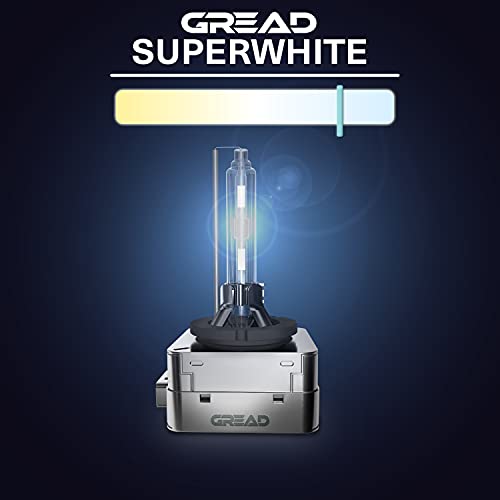 Gread Lights - 2 luces de xenón D3S, 6000 K, 35 W, 100 % adaptación y larga duración