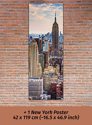 GREAT ART® Gaming Póster Negro Rojo - Eat Sleep Game Repeat - Consola videojuegos, controlador iconos, decoración pared hogar (Din A2 42 x 59,4 cm)