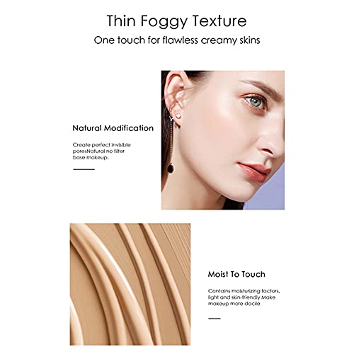 Greatlizard Liquid Foundation, Light & Breathable BB Cream, Moisturizer, Oil Control, Long Lasting Dark Circles Foundation con cobertura media, maquillaje natural e impermeable