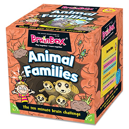 Green Board Games Brainbox Animal Families