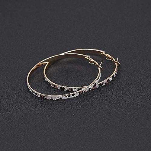 GRGFG Pendientes Mujer Aro，Golden Vintage Punk Frosted Big Hoop Pendientes Perforados Anillo De Aro Ligero Hipoalergénico Pendientes De Joyería Circular para Mujeres Niñas Fiesta Boda Regalo del Día