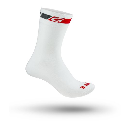 GripGrab Classic High Cut Long Breathable Summer Cycling Socks Tall Pro Racing-Style Road Mountain-Bike Cross Gravel Calcetines Ciclismo, Unisex-Adult, Blanco, M (41-44)