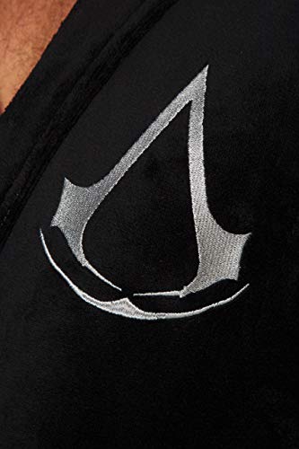 Groovy Albornoz con capucha Assassin's Creed, poliéster, negro, talla única