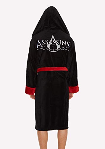 Groovy Albornoz con capucha Assassin's Creed, poliéster, negro, talla única