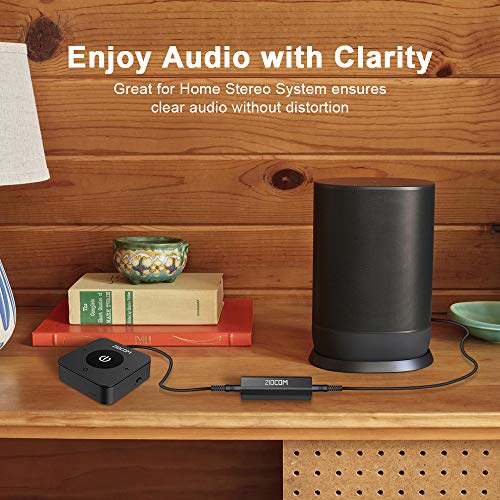 Ground Loop Noise Isolator, ZIOCOM Aislador de ruido de bucle de tierra para sistema de audio de automóvil y estéreo doméstico con cable de audio auxiliar de 3,5 mm, negro