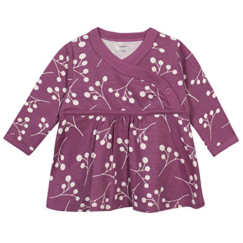Grow by Gerber Baby Girls Organic - Juego de camisa, pantalón con patas y gorra - rosa - 6-9 meses
