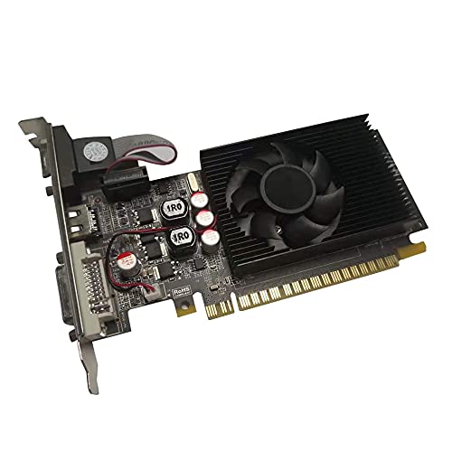 GT610 1 GB DDR3 chipset tarjeta gráfica video para PC y LP caso gabinete de memoria de vídeo PCI-E tarjeta gráfica de pantalla dual