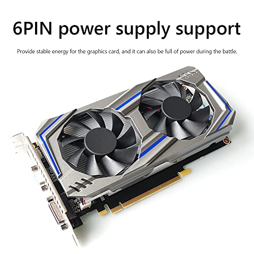 GTX550Ti 6GB 192bit GDDR5 NVIDIA Tarjeta gráfica PCI-Express 2.0 HDMI Compatible con tarjetas de video para juegos con doble ventilador de refrigeración