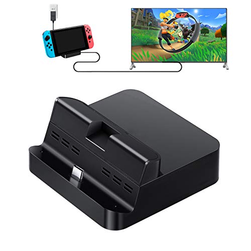 GuliKit Switch Dock Set Base de Carga Portatil, USB C a HDMI TV Adaptador para Nintendo Switch, PD Carga USB Hub Compatible con Macbook Pro iPad Pro,Samsung Galaxy DeX Huawei