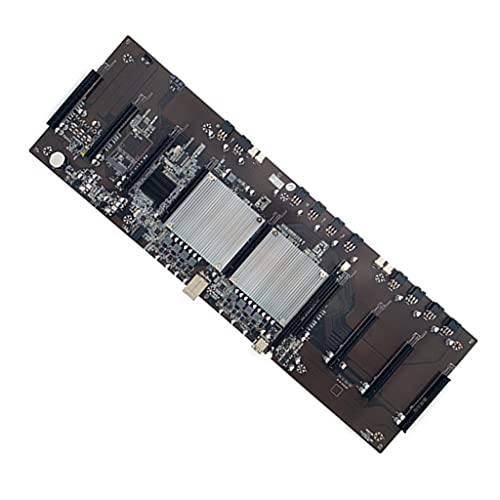 GUMEI Placa Base BTC X79 Placa Base minera LGA 2011 CPU Socket 8 PCI-E 3.0 X16 Slots Soporte 9X 3060 GPU DDR3 Memory Slot para Miner