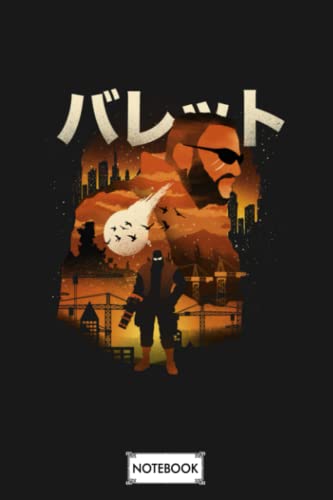 Gun Arm Barret Barret Final Fantasy 7 Remake Notebook: Lined College Ruled Paper,6x9 120 Pages,journal,matte Finish Cover,diary,planner