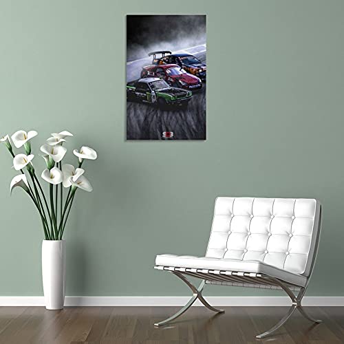 GUOHUI JDM - Póster de coche 370 Drift Racing Cars en lienzo para oficina, familia, dormitorio, decoración de pared