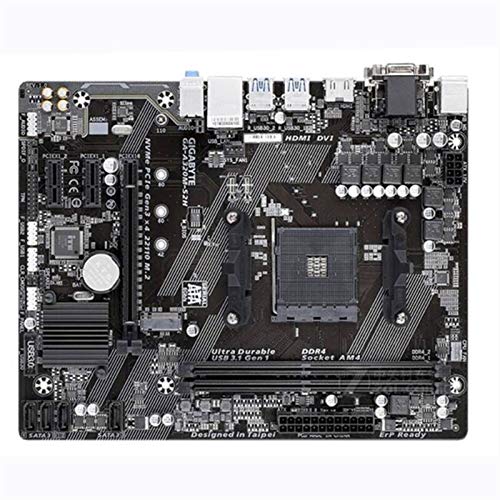 GUOQING Motherboard de Escritorio AM4 DDR4 Fit For AMD A320 Fit For GIGABYTE GA-A320M-S2H Placa Base de Escritorio Usado Original A320m-S2H Tarjeta Madre