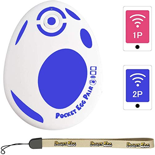 GZW-Shop Pokemon Go Plus 2020 Pocket Egg Pair Auto Cazar Accesorio para 2 Pokemon Go ID Cuenta Auto Captura y Recogida Plus Larga duración en Espera Conexión Bluetooth Estable