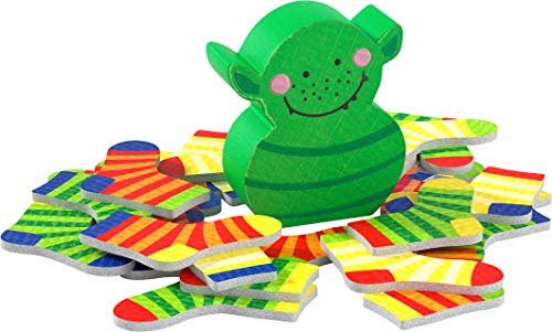 HABA 305894 - El Monstruo de los Calcetines, versión Mini, Juego de reacción a Partir de 4 años