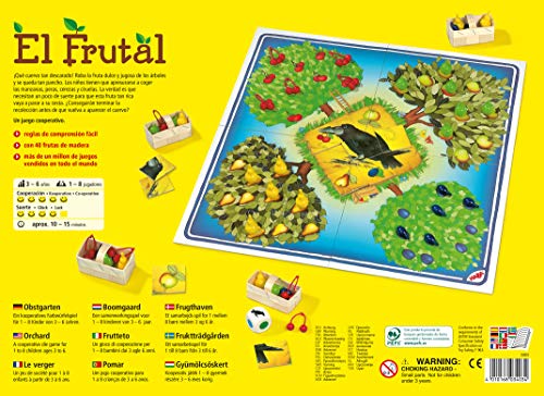 HABA Frutal, ESP (3403), emocionante dados, con 40 frutas de madera y reglas fáciles de entender, popular juego de mesa a partir de 3 años, Talla Única (HA3403)