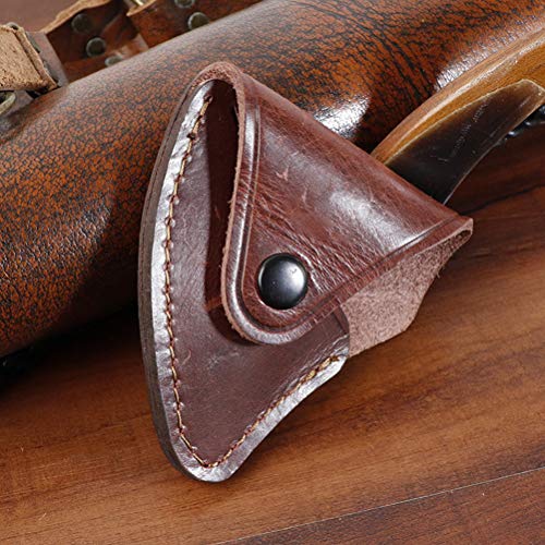 Hacha Hacha Cubierta Protectora de la Caja de Cuero Grueso AX Cubierta de la Hoja de la Envoltura Exterior de la Envoltura Axe Jefe Funda Protector de Hacha