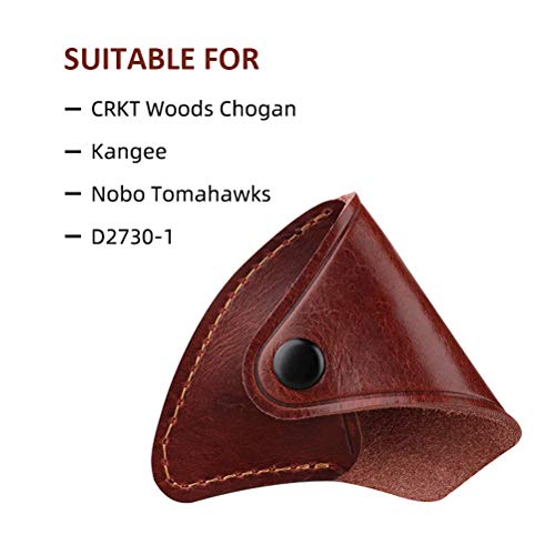 Hacha Hacha Cubierta Protectora de la Caja de Cuero Grueso AX Cubierta de la Hoja de la Envoltura Exterior de la Envoltura Axe Jefe Funda Protector de Hacha