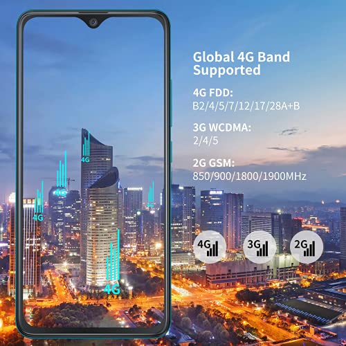 Hafury Smartphone Libre Barato y Bueno, Móvil Libre 4G Inteligente Android 10 Cámara Triple 5.5 Pulgadas Dual Sim 3100mAh, Tres Ranuras Desbloqueo Facial Memoria Expandible(hasta 128 GB), Negro