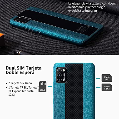 HAFURY Smartphone Libre, Teléfono Móvil Barato y Bueno 4G Cámara Triple 2GB+16GB 128GB Expandible Pantalla 5,5 Pulgadas Dual SIM Face ID 3100 mAh, Móvil Desbloqueado Android 10, Verde