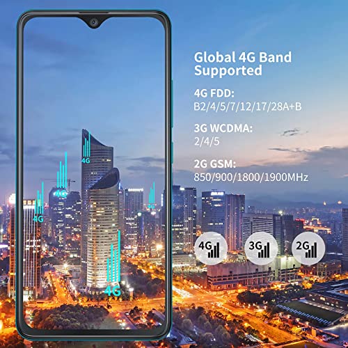 HAFURY Smartphone Libre, Teléfono Móvil Barato y Bueno 4G Cámara Triple 2GB+16GB 128GB Expandible Pantalla 5,5 Pulgadas Dual SIM Face ID 3100 mAh, Móvil Desbloqueado Android 10, Verde